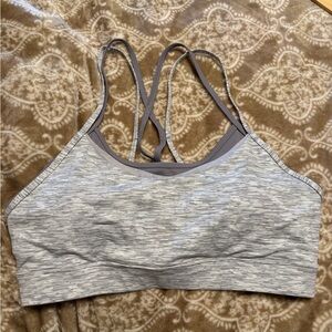 ZYIA Heathered Gray Sports Bra Size XL
